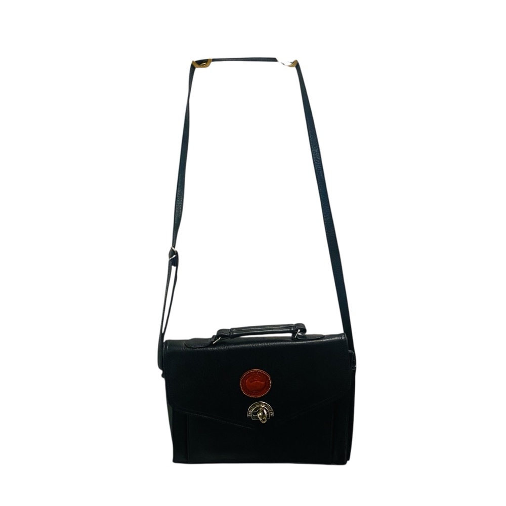 Vintage DOONEY & BOURKE Black Pebbled Leather  Convertible Satchel All Weather - Picture 6 of 15